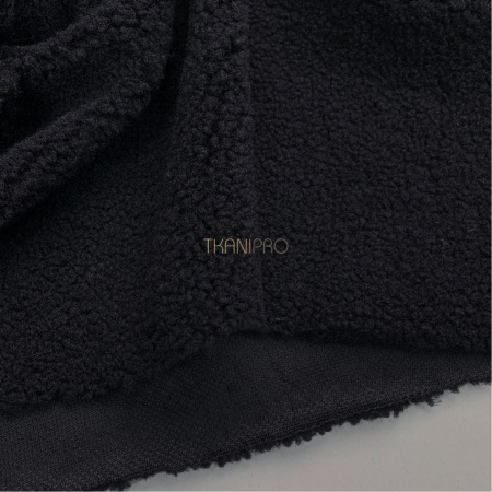 Мех барашек цвет черный, арт. WF3040-61