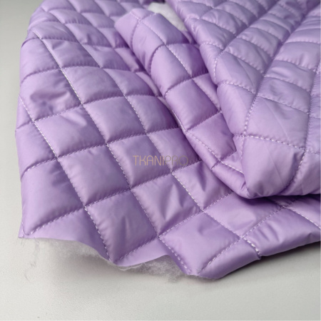 Стеганая ткань на синтепоне Ромб 3,5*3,5 цвет фиалковый сиреневый, арт. PS2284-11