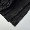 Ткань гофре жатка костюмная цвет черный, арт. PLS2919-15