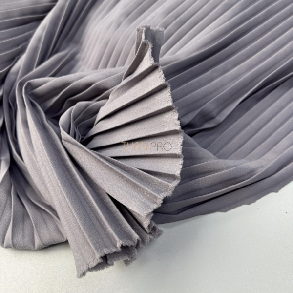 Плиссе параллельная складка 1-1 см, арт. PLS3110-23 цвет серый антрацитовый