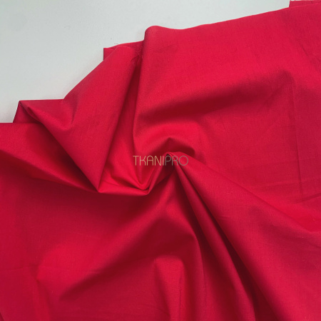 Хлопок поплин стрейч, арт. TC1218-12 цвет красный Хлопок поплин стрейч, арт. TC1218-12 цвет красный