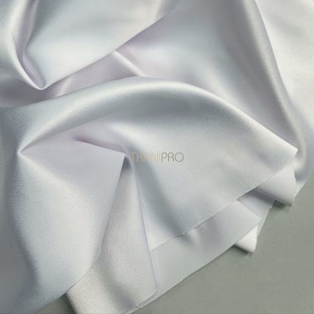 Атлас плотный цвет белый, арт. A2087-1