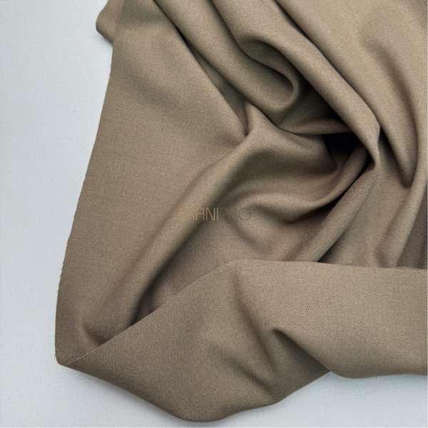 Костюмный твил с хлопком стрейч цвет кофейный, арт. KL3101-4