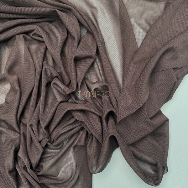 Сетка эластичная стрейч цвет коричневый, арт. SS2520-3