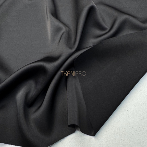 Сатин вискоза цвет черный, арт. SK2009-10
