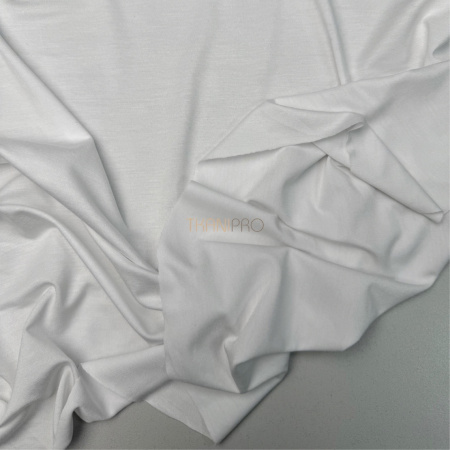 Трикотаж стрейч вискоза цвет молочный, арт. MD2129-2