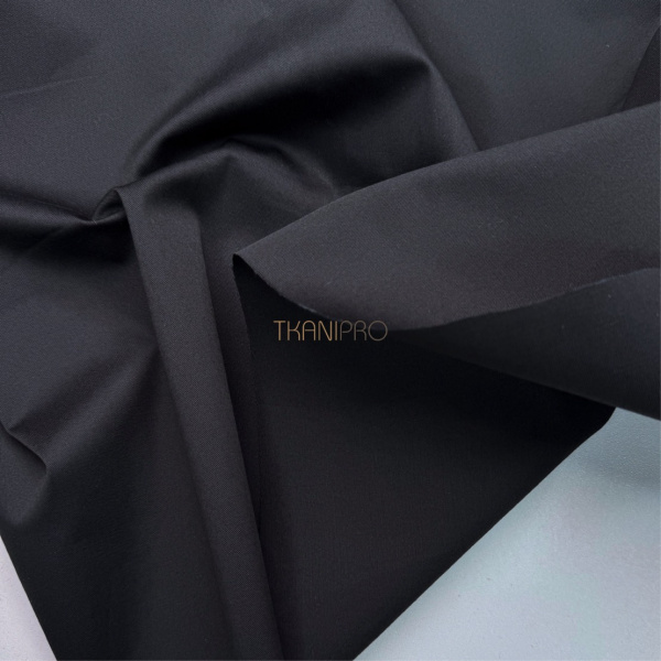 Хлопок сатин рубашечный цвет черный, арт. TK4001-54