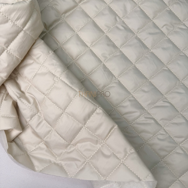 Стеганая ткань на синтепоне цвет кремовый, арт. PS2291-15