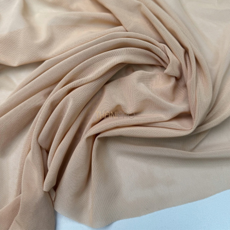 Сетка эластичная стрейч цвет песочный, арт. SS2520-2