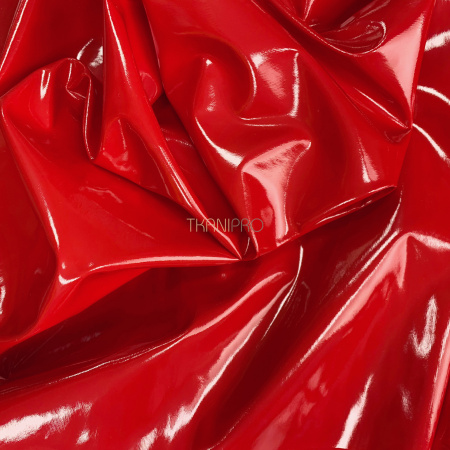Лаковая кожа цвет красный, арт. YL1931-2