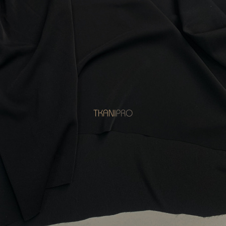Блузочная ткань Чикаго, арт. BSK5037-18 цвет черный