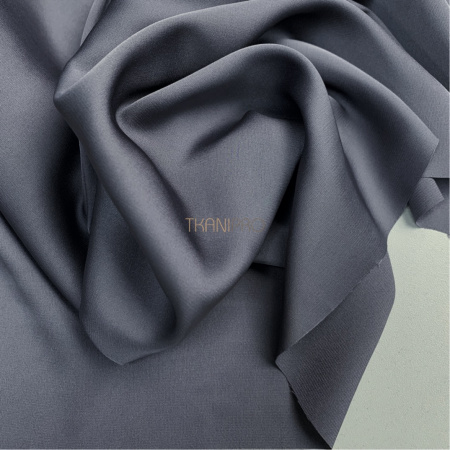 Шелк искусственный цвет серый графит, арт. S2133-46