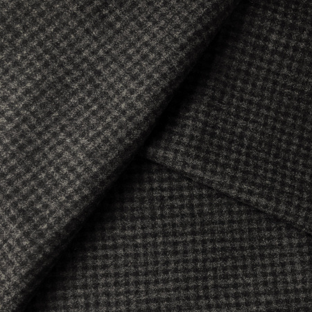 Костюмная шерсть клетка, арт. IK1017-1 цвет серый