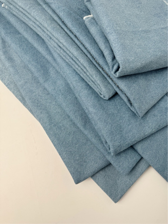 Мерные лоскуты Джинса плотная цвет голубой, арт. JL3424-1