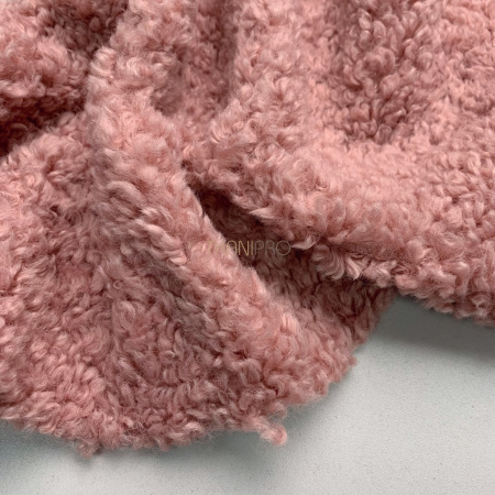 Пальтовый мех барашек, арт. WF3012-5 цвет розовый
