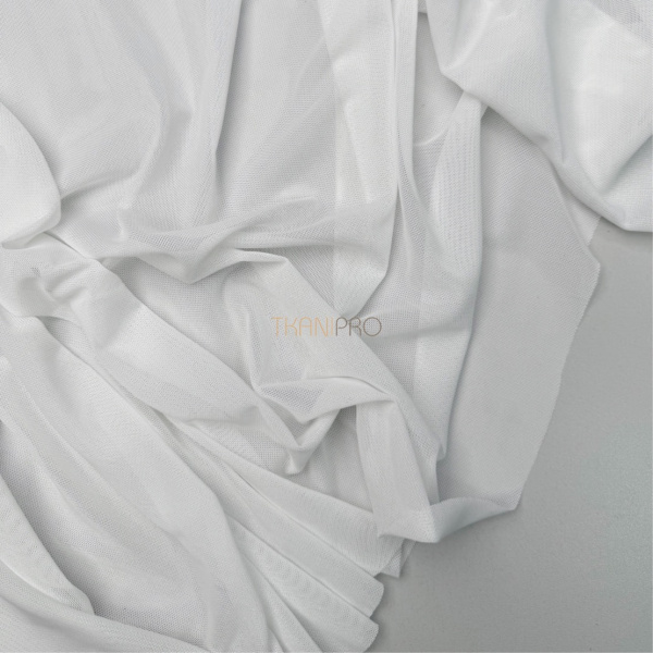 Сетка эластичная стрейч цвет молочный, арт. SS2520-1