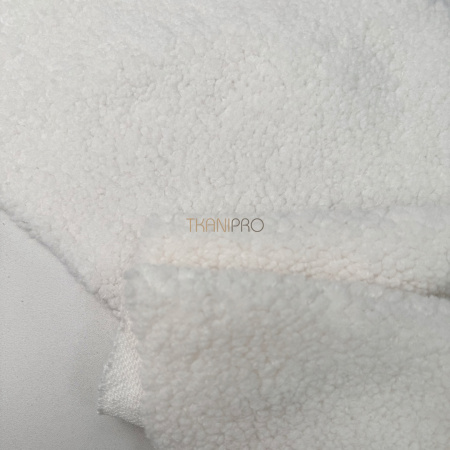 Мех барашек цвет молочный, арт. WF3043-2