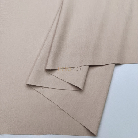 Костюмная поливискоза твил цвет бежевый, арт. KL2053-10