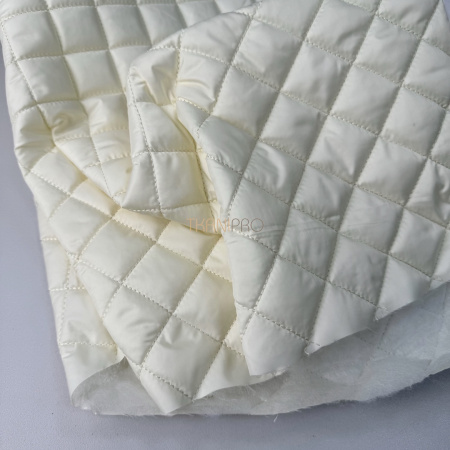 Стеганая ткань на синтепоне Ромб 3,5*3,5 цвет ванильный, арт. PS2282-03