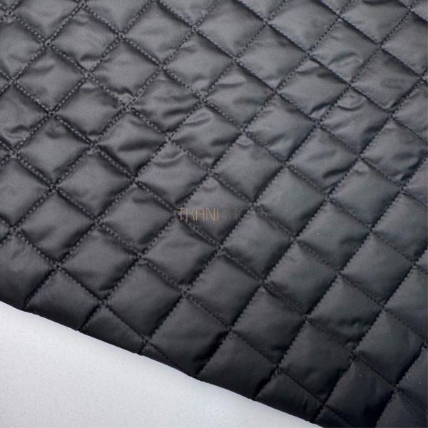 Стеганая ткань на синтепоне цвет черный, арт. PS2295-16