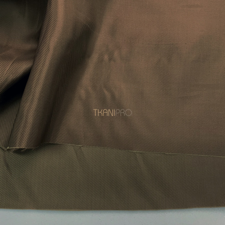 Ткань подкладочная вискоза диагональ, арт. IP5001-12 цвет коричневый