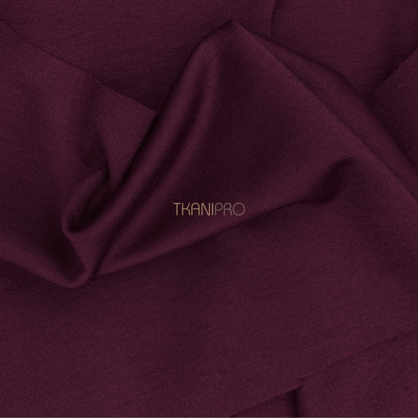 Ткань Джерси бордовая, арт. D2038-15