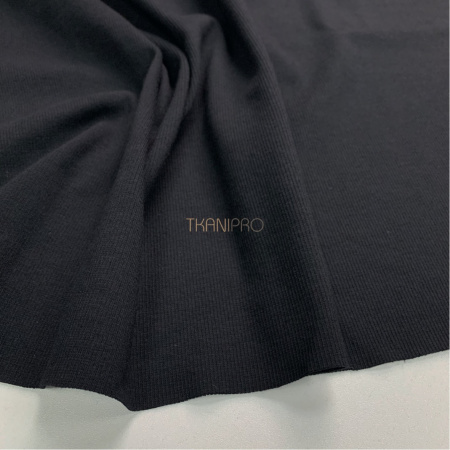 Трикотаж кашкорсе, арт. DW1201-2 цвет черный