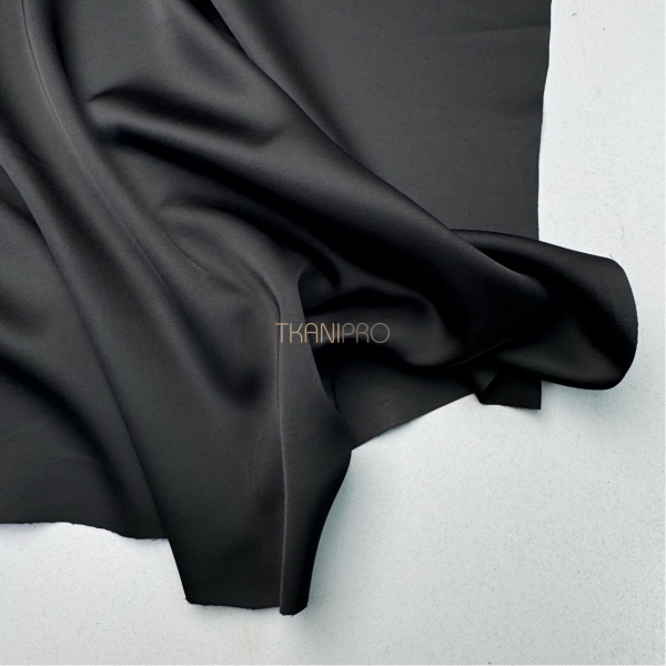 Сатин вискоза цвет черный, арт. SK2009-10