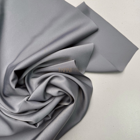Креп сатин цвет серый,  арт. SK4032-3