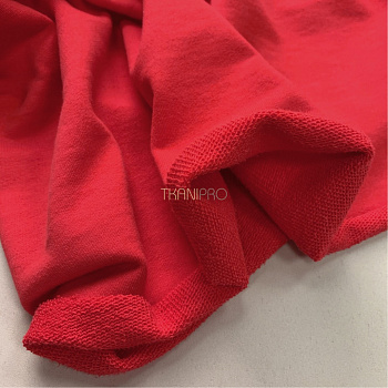 Футер 3 нитка петля хлопок цвет красный, арт. DF2150-111