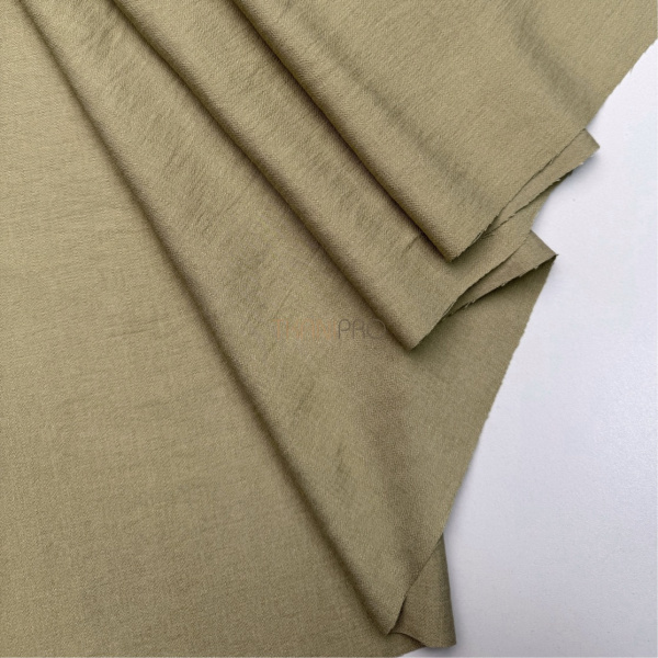 Вискоза крэш цвет хаки оливковый, арт. BHL2010-3