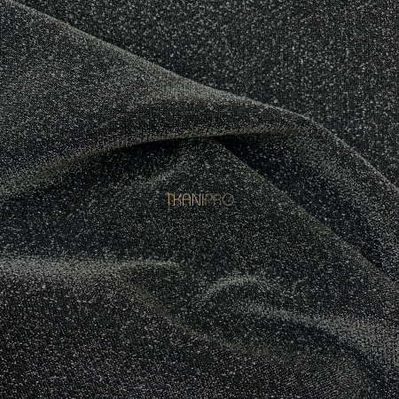 Трикотаж сетка с люрексом, арт. DL7004-3 цвет серый и серебро