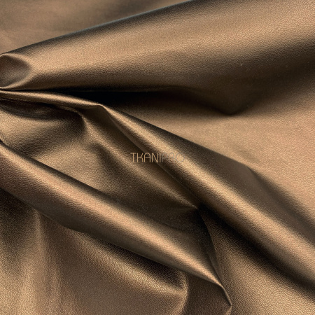 Ткань кожа искусственная бронзовая, арт. OL1028-16