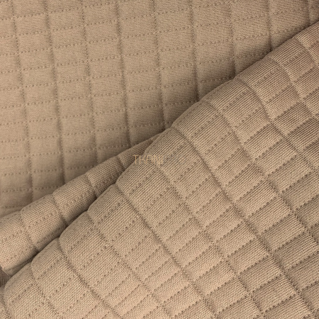 Трикотаж Капитоне, арт. TL1272-1 цвет бежевый кофейный Трикотаж Капитоне, арт. TL1272-1 цвет бежевый кофейный