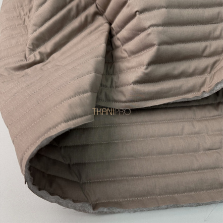 Стеганый хлопок цвет тауп, арт. TCS2037-34