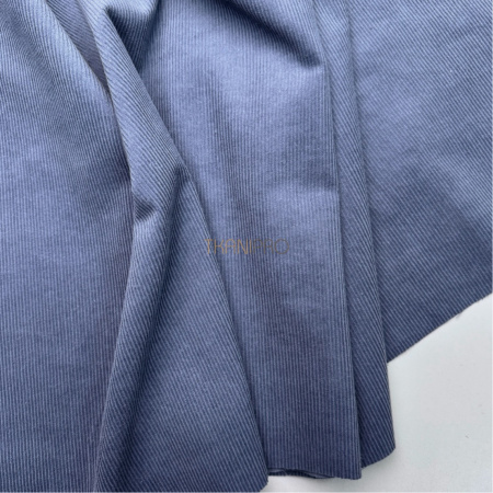 Вельвет хлопок цвет джинсовый, арт. IKV2035-6