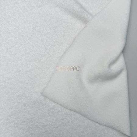 Трикотаж с ворсом цвет молочный, арт. OM3243-1