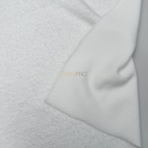 Трикотаж с ворсом цвет молочный, арт. OM3243-1