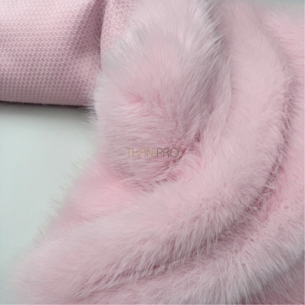 Соболь искусственный мех цвет розовый, арт. EN315-2