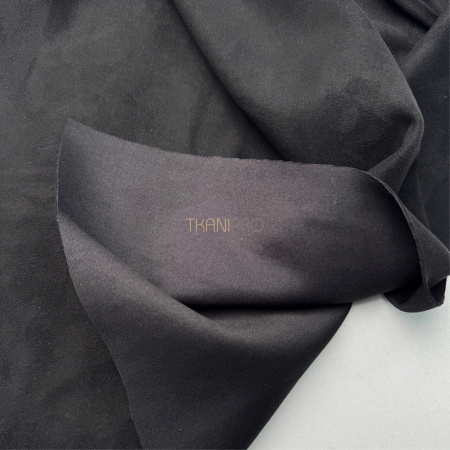 Замша на скубе черный, арт. M1346-3