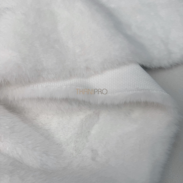 Норка искусственный мех цвет белый, арт. ON1028-19