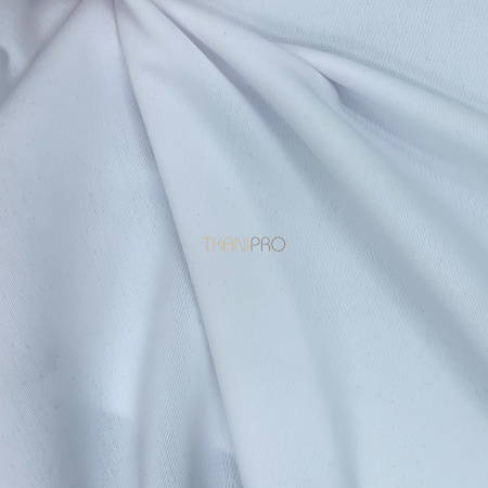 Ткань бифлекс матовый цвет белый, арт. BF4519-1