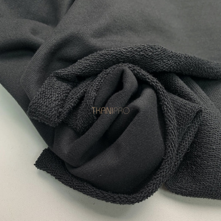 Футер 3 нитка петля хлопок цвет серый антрацитовый, арт. DF2150-8