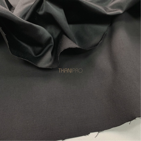 Атлас плотный цвет черный оникс, арт. IA2001-2