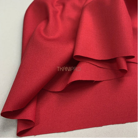 Костюмная ткань цвет красный, арт. KL2049-11