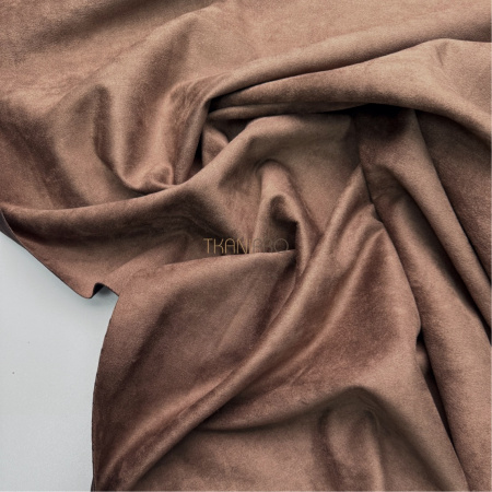Замша на скубе коричневая, арт. M1350-3