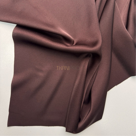 Шелк искусственный коричневый, арт. S9005-11