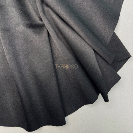 Атлас плотный цвет черный, арт. A2098-13