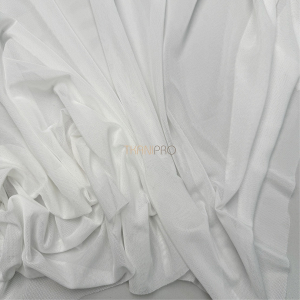 Сетка эластичная стрейч цвет молочный, арт. SS2520-1