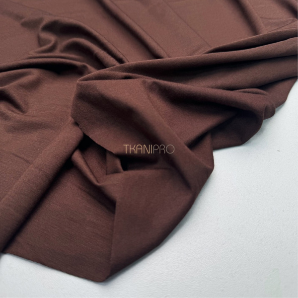 Трикотаж стрейч вискоза цвет коричневый, арт. MD2030-29